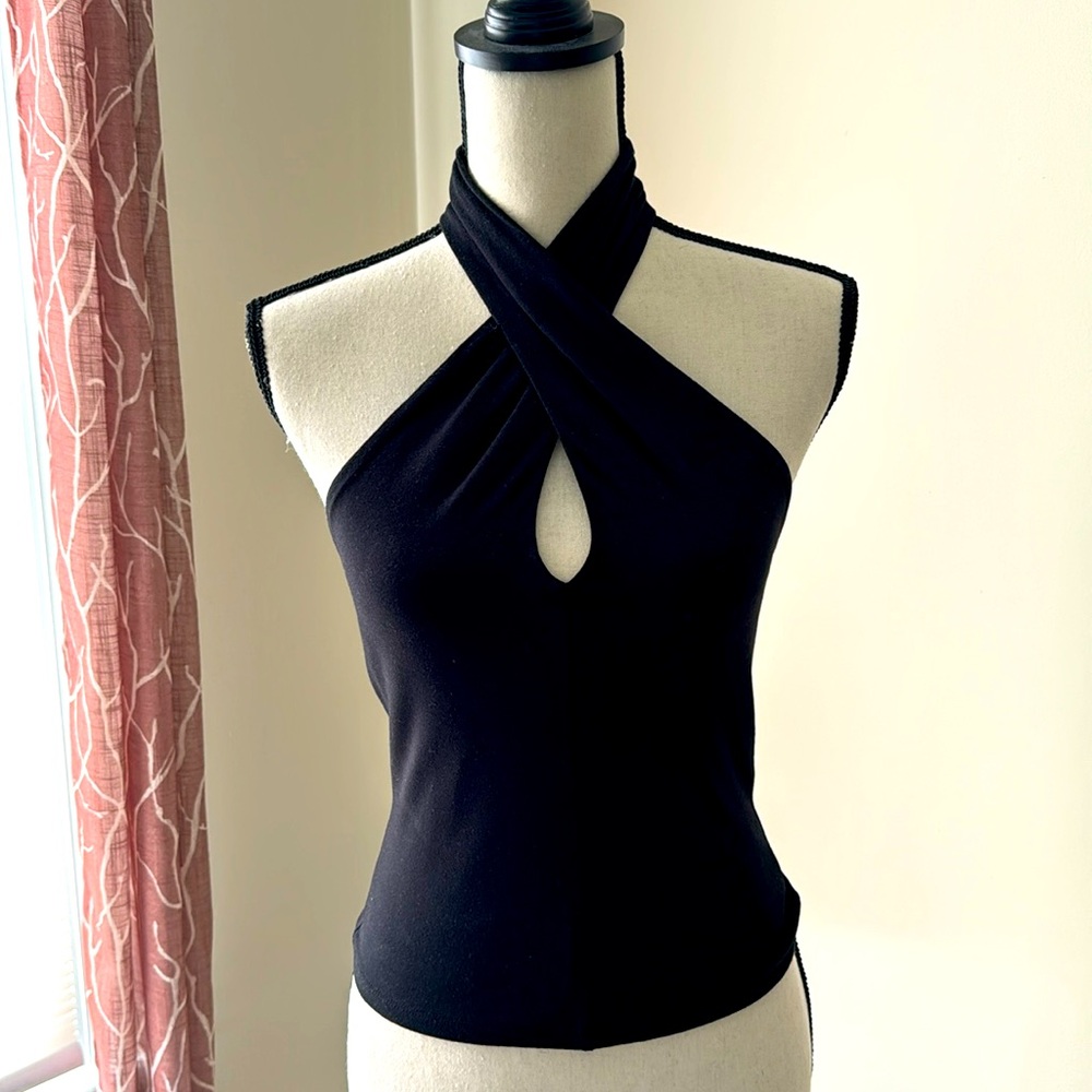 Banana Republic Black Halter Top